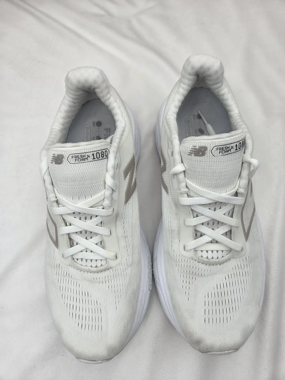 New Balance Fresh Foam X 1080v14 Women’s 8.5 White Gold Running Shoes